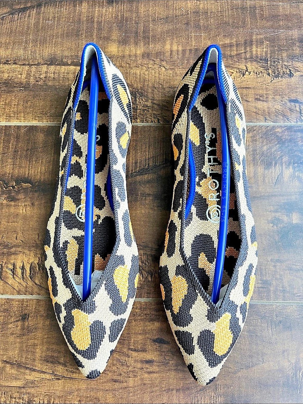 Rothy's Big Cat Leopard Print Flats US 7 New